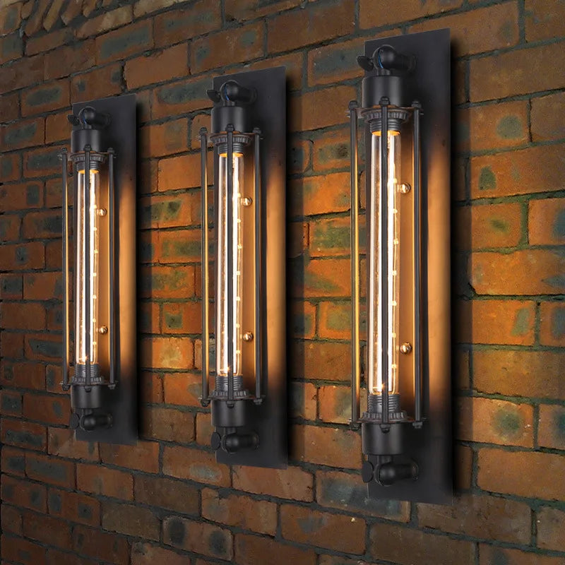 Industrial Iron Wall Sconce